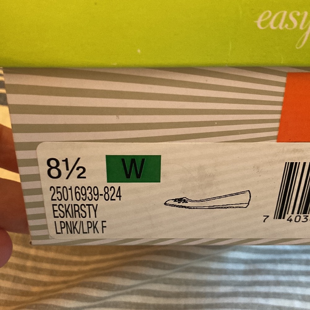 New Wide 8.5  easy spirit Kristy pink flats size 8.5 wide - Picture 5 of 8